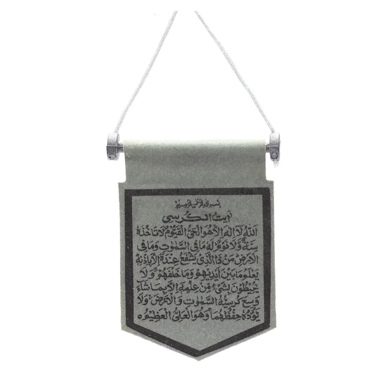 Black and Grey Travelling Dua Car Hanger