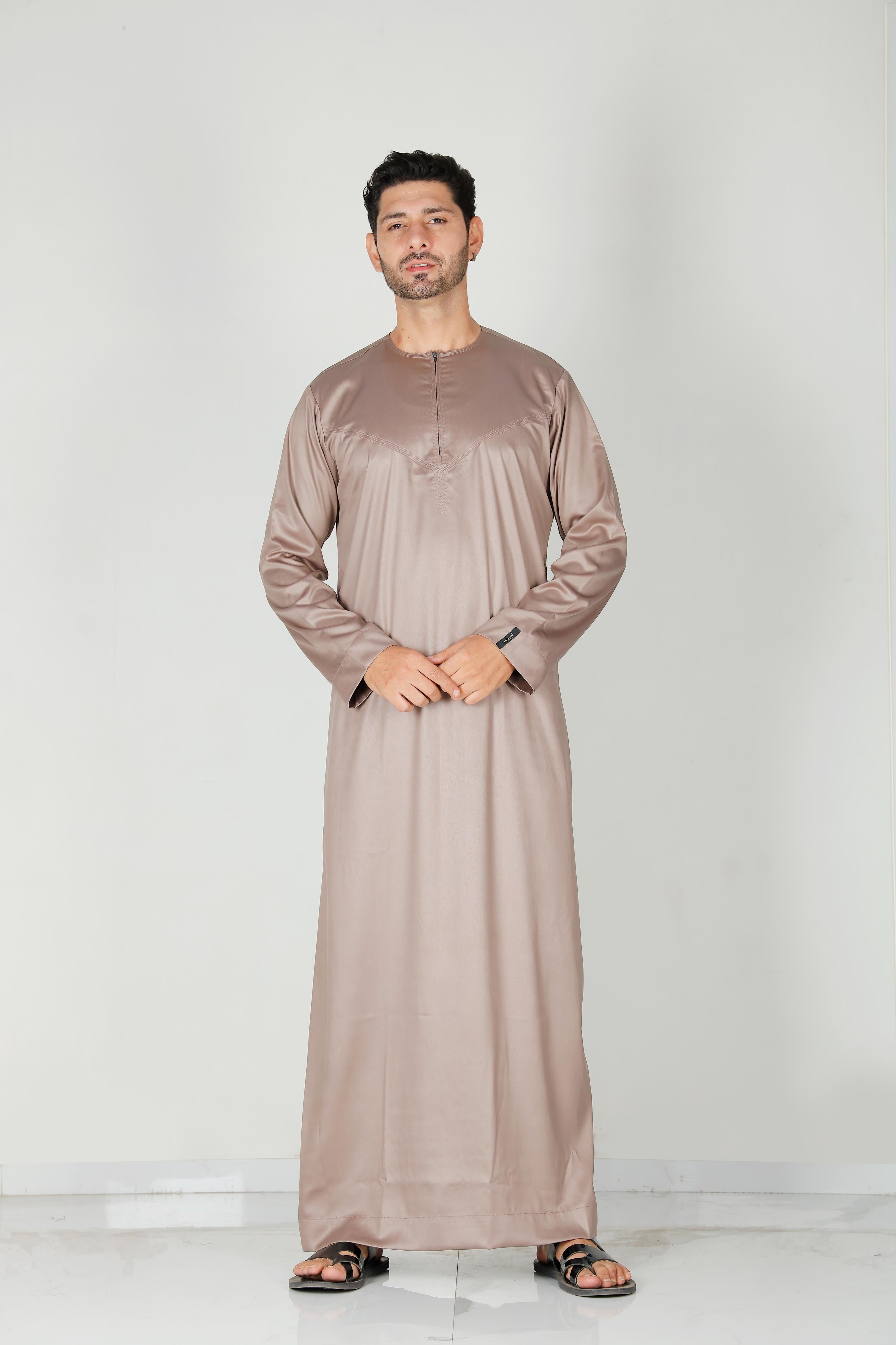 Mens Omani Thobe Chestnut 106 Col 7
