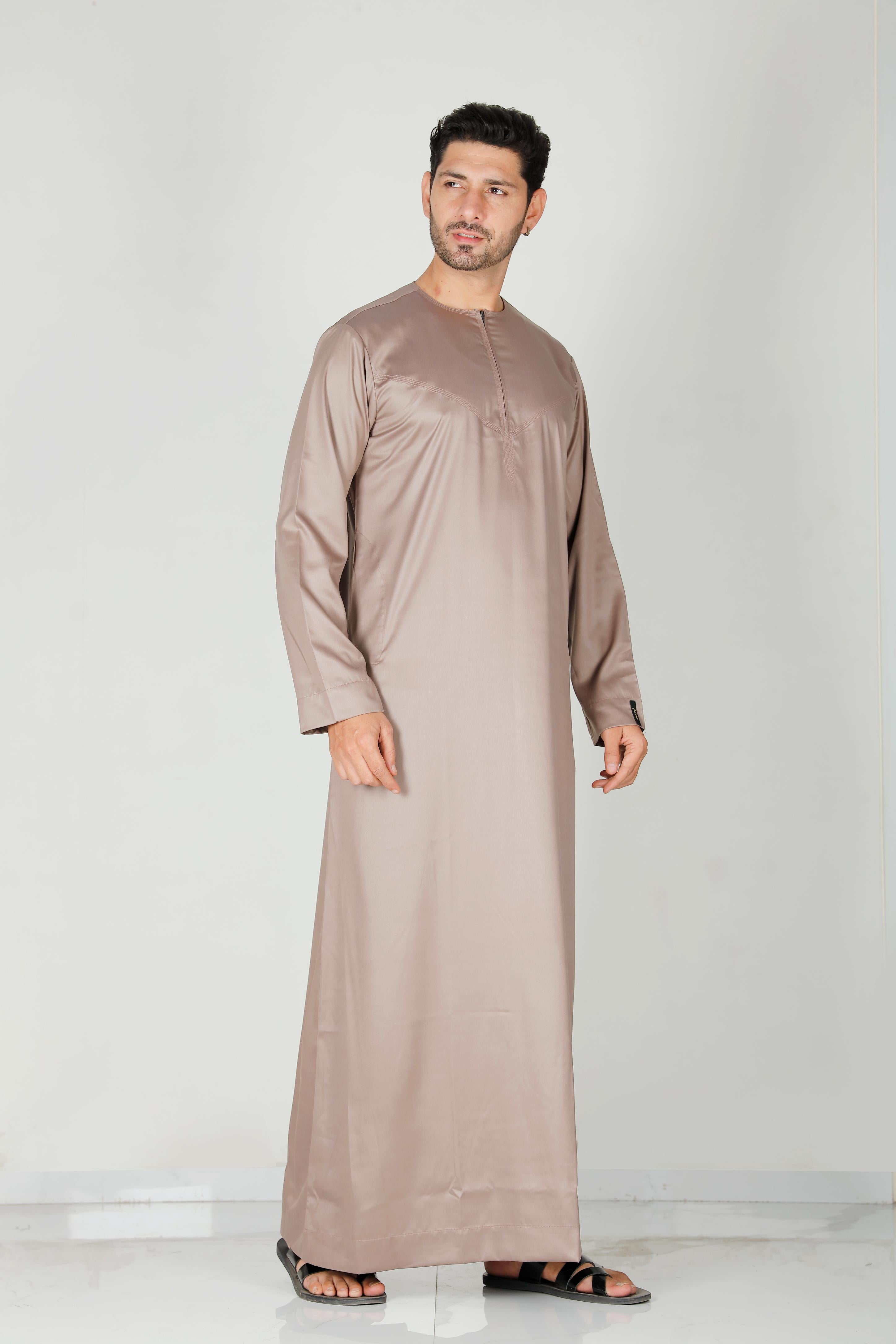 Mens Omani Thobe Chestnut 106 Col 7