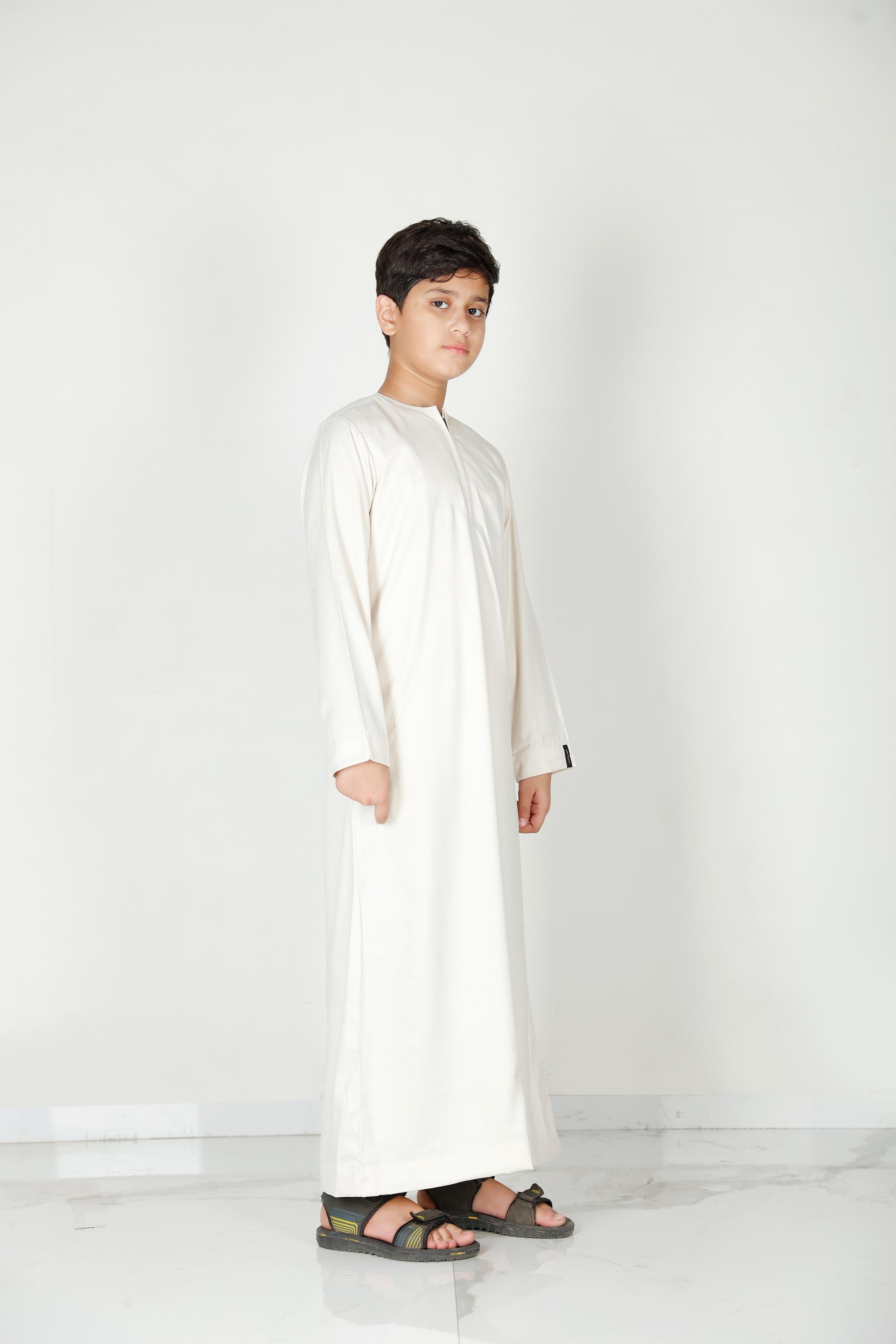 Kids Omani Thobe Butter 106 Col 2