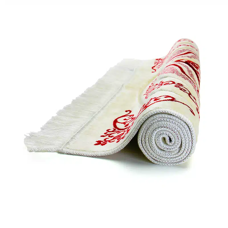 Red And Cream Sp Sec Ultra Muslim Prayer Mat