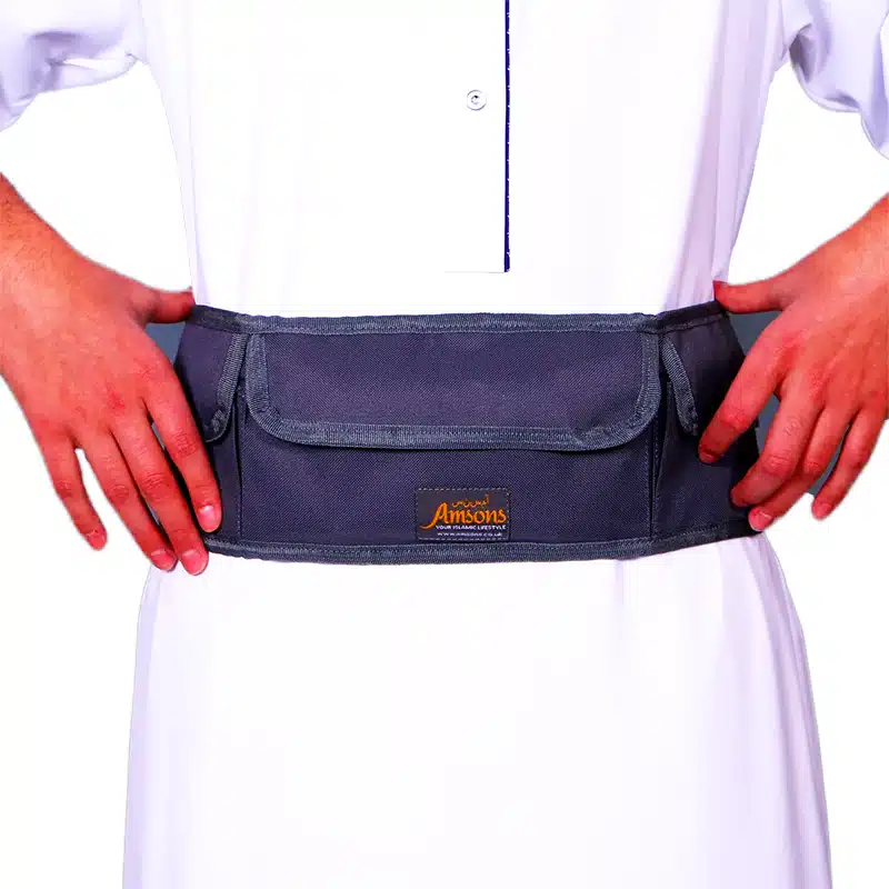 Hajj and Umrah Waist Bag Grey