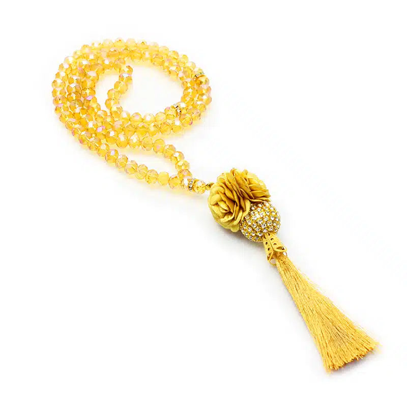 Light Brown Crystal Tasbih (134)