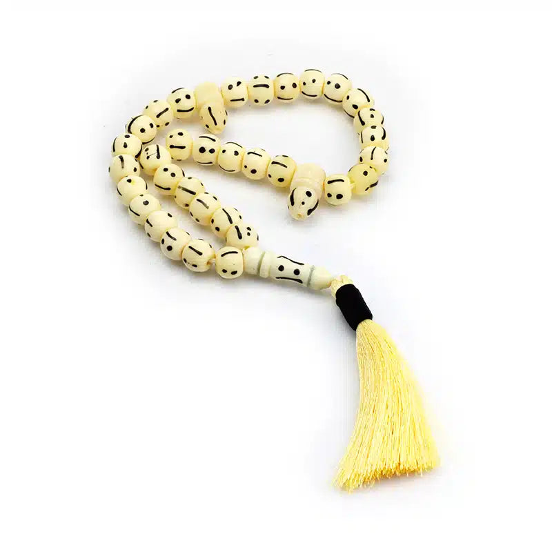 Dotted Cream Camel Bone Tasbih (139)