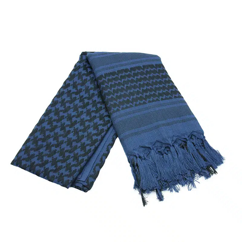 Men's Denim Blue and Black Shemagh AM50058