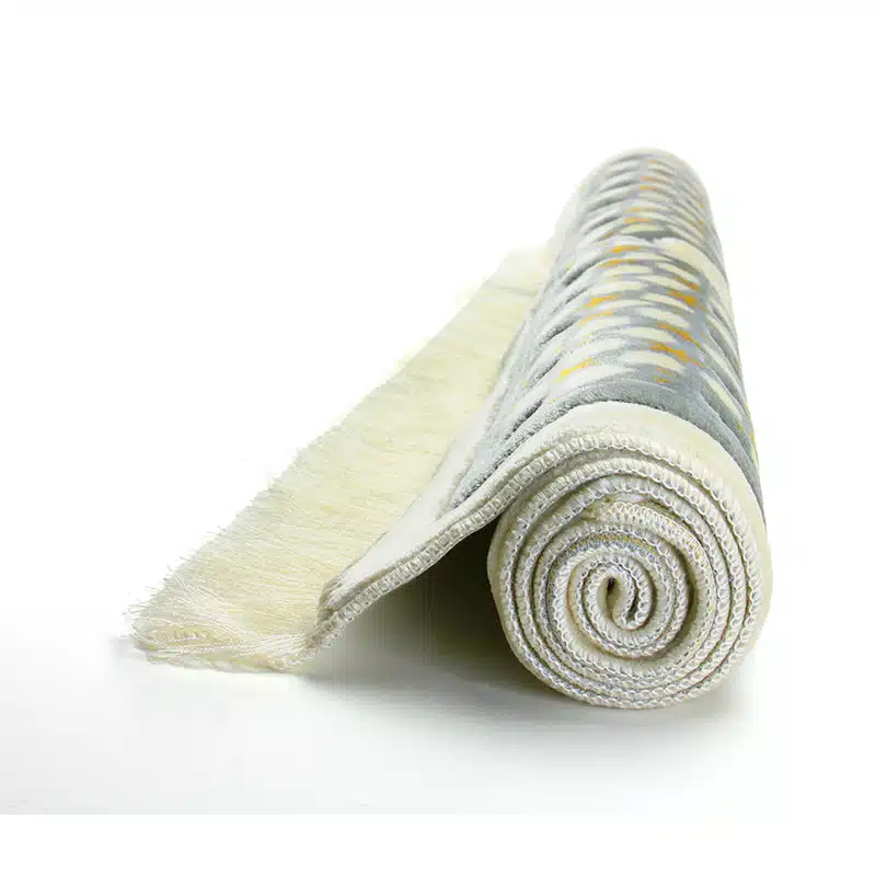 Sina Secc Grey And Gold Prayer Mat