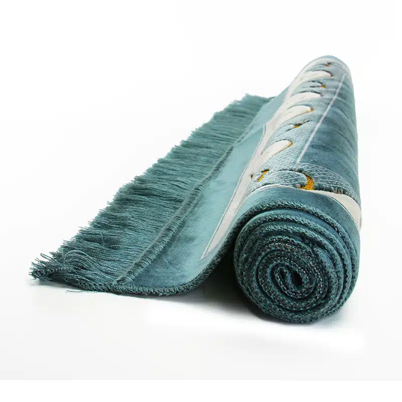 Sp.Sec.Ultra Duble Turquoise, Cream And Gold Prayer Mat