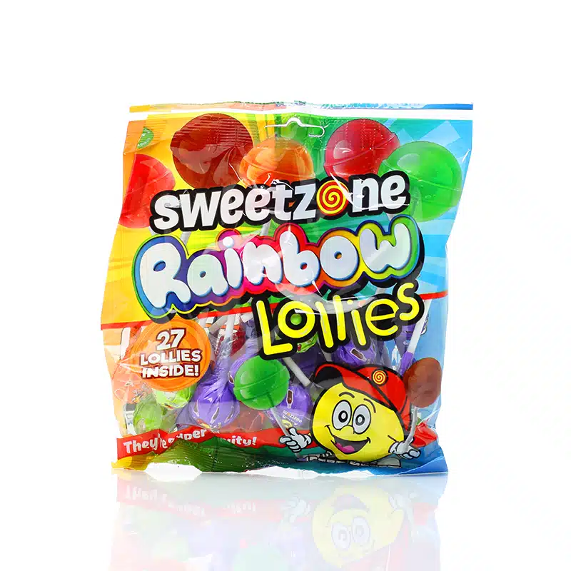 Sweetzone Rainbow Lollies - 27 Lollipops