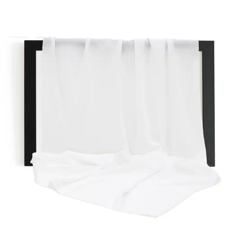 Madinah Chiffon White Hijab