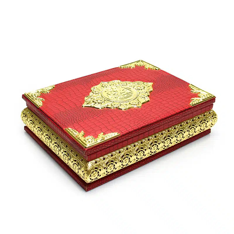 Red Leather Premium Quran Box