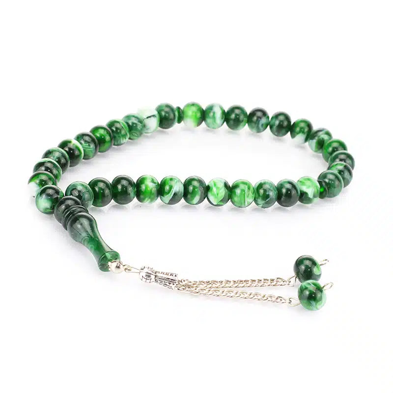 33 Bead Tasbih Marble Green
