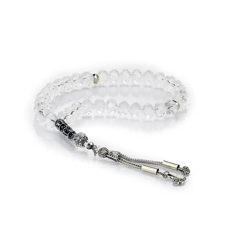 33 Bead Crystal Tasbih White