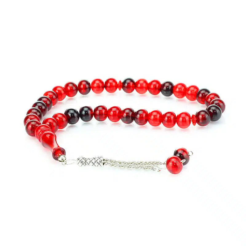 33 Bead Two Tone Tasbih Red & Black