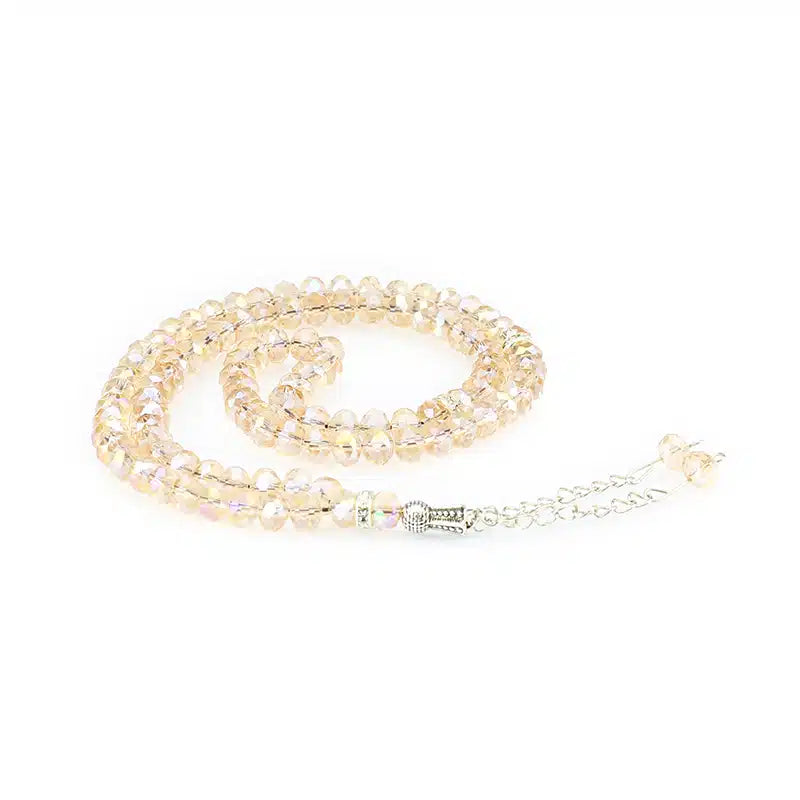 100 Bead Crystal Rose Pink