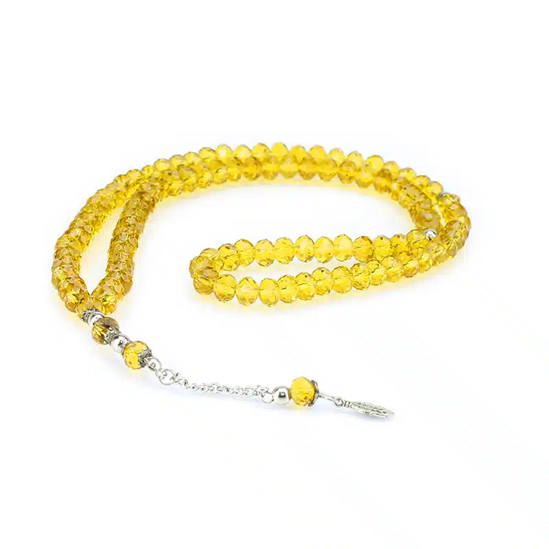 100 Bead Gold Crystal Tasbih