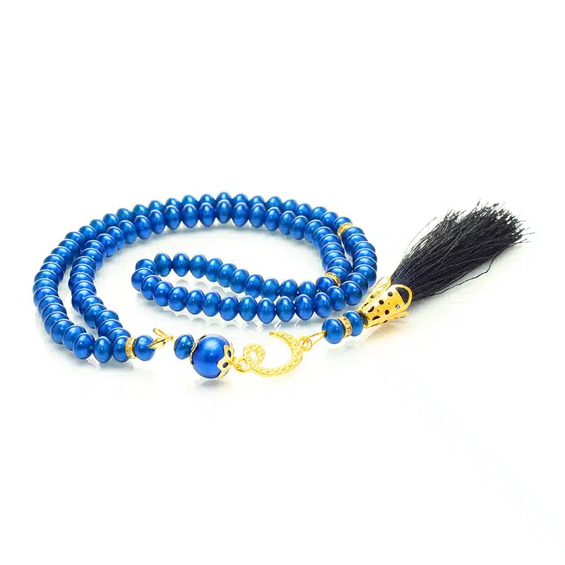 100 Bead Navy Cresent Tasbih