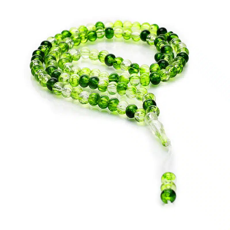 100 Bead Tasbih Two Tone Green