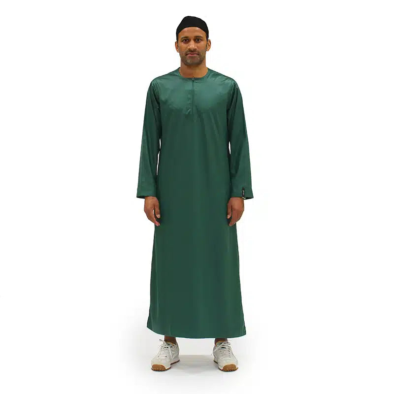 Omani Satin Green Thobe ASM-K13 23