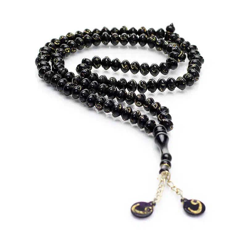 100 Bead Black & Gold Tasbih