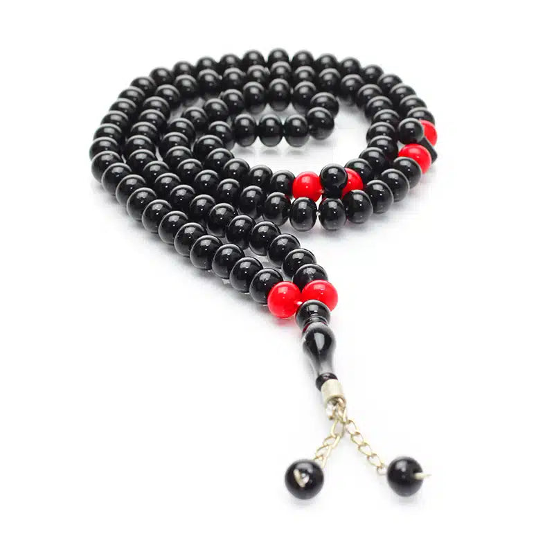 100 Bead Black & Red Tasbih