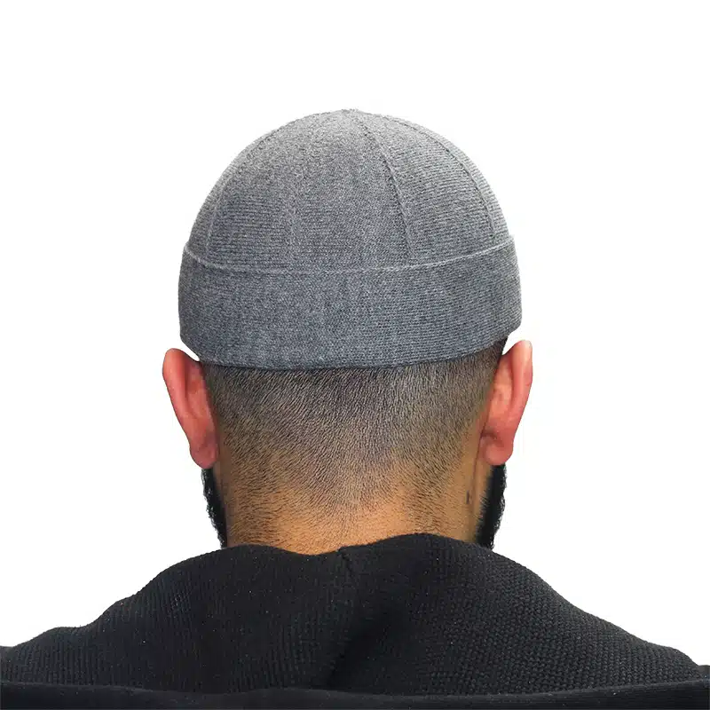 Men's Grey Two Layer Kufi