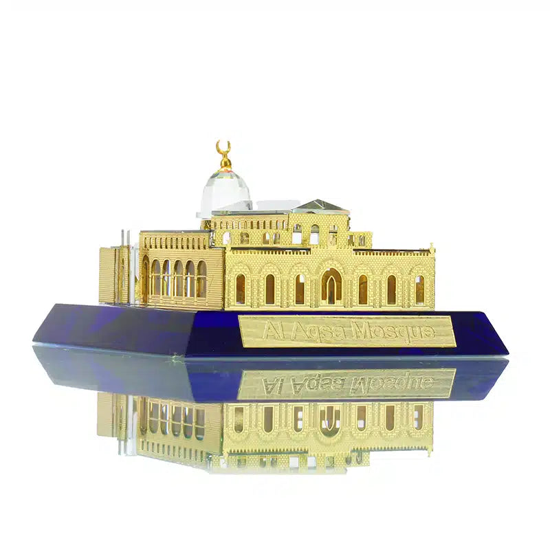 Minature Gold & Blue Masjid Al Aqsa Model J423S