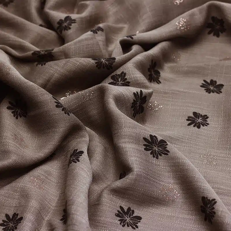 Elaan Print Brown Hijab