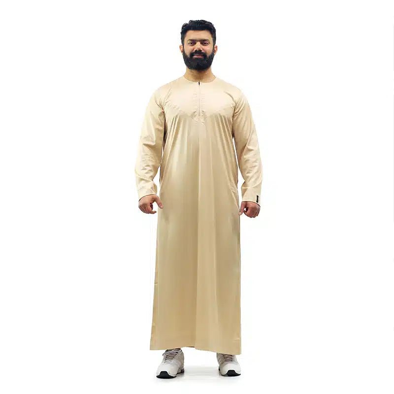 Omani Satin Beige Thobe ASM-K14 9