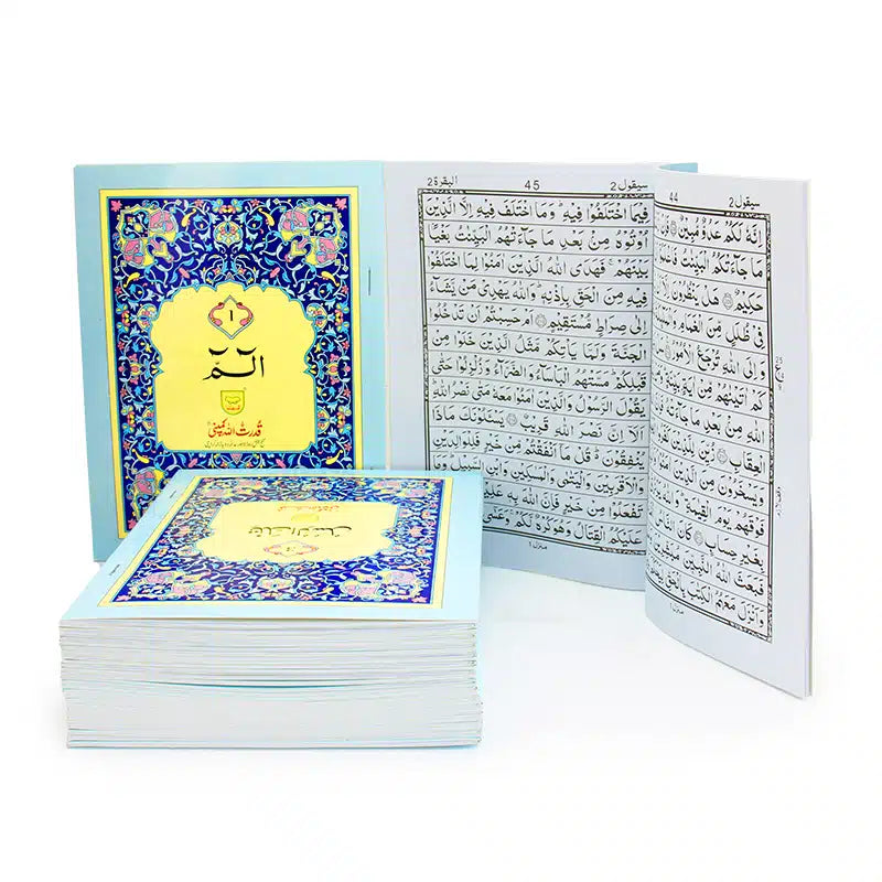 Paper Back Single Juzz Quran Set 180B