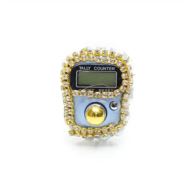 Crusted Finger Tasbih Light Grey