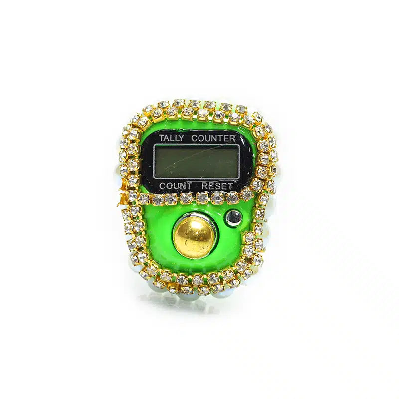 Crusted Finger Tasbih Green