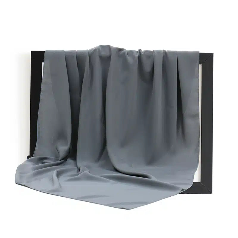 Madinah Chiffon Dark Grey Hijab