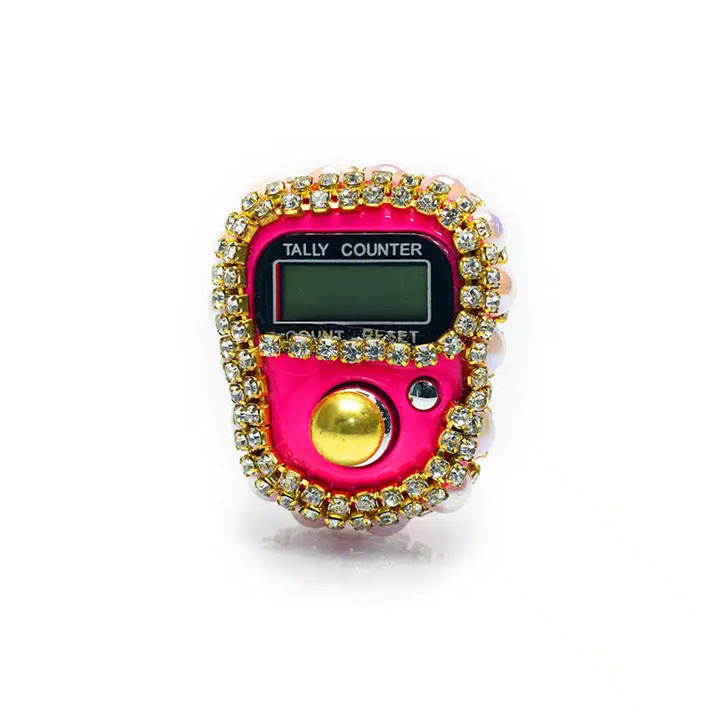 Crusted Finger Tasbih Deep Pink