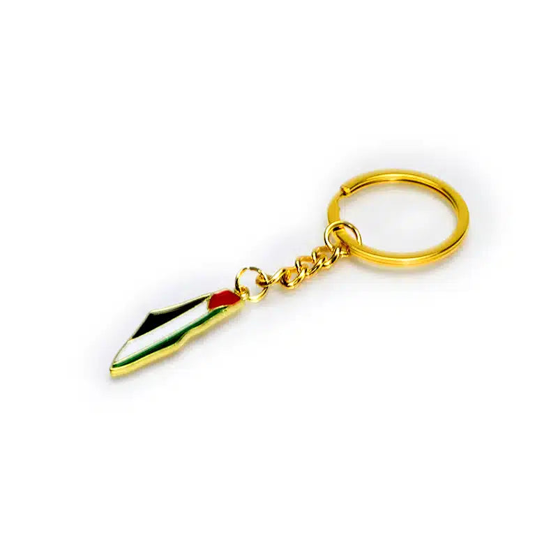 Gold Palestine Keyring