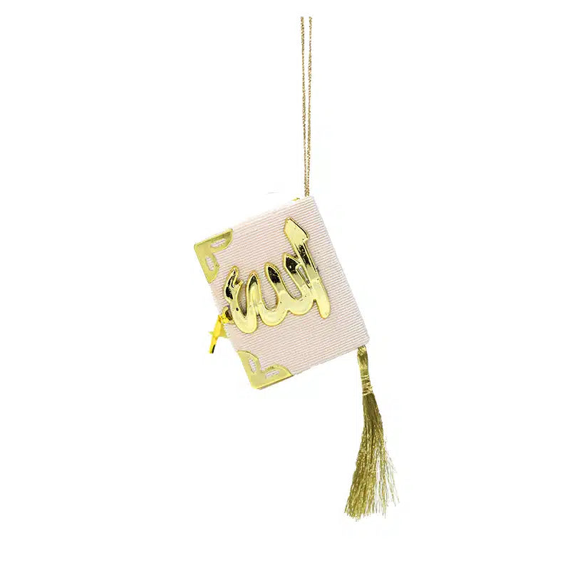 Quran Hanger Faded Pink With Gold Accent
