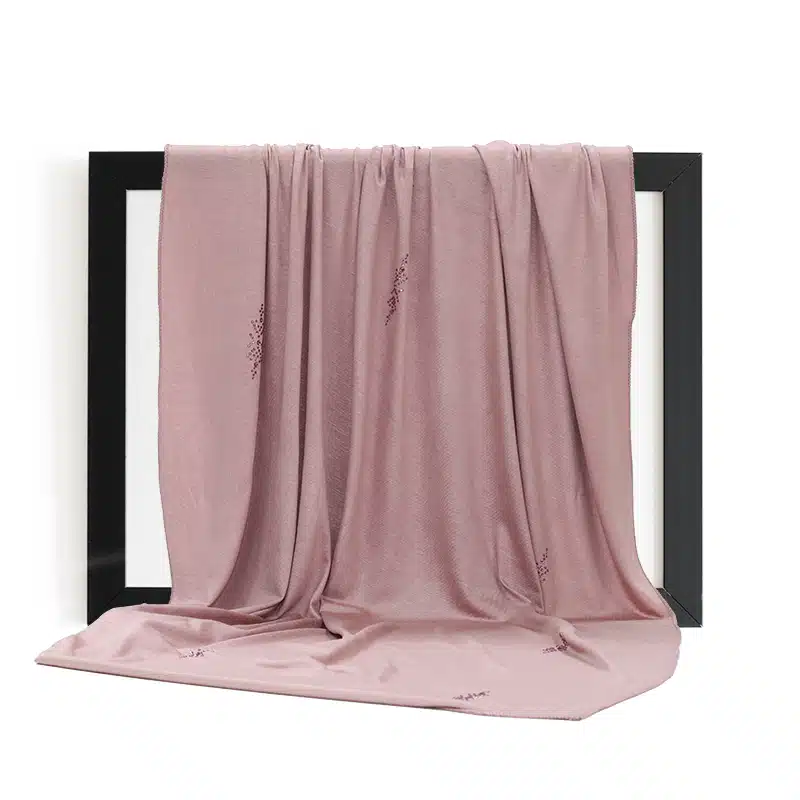 Elegant Jersey Embellishment Redwood Hijab