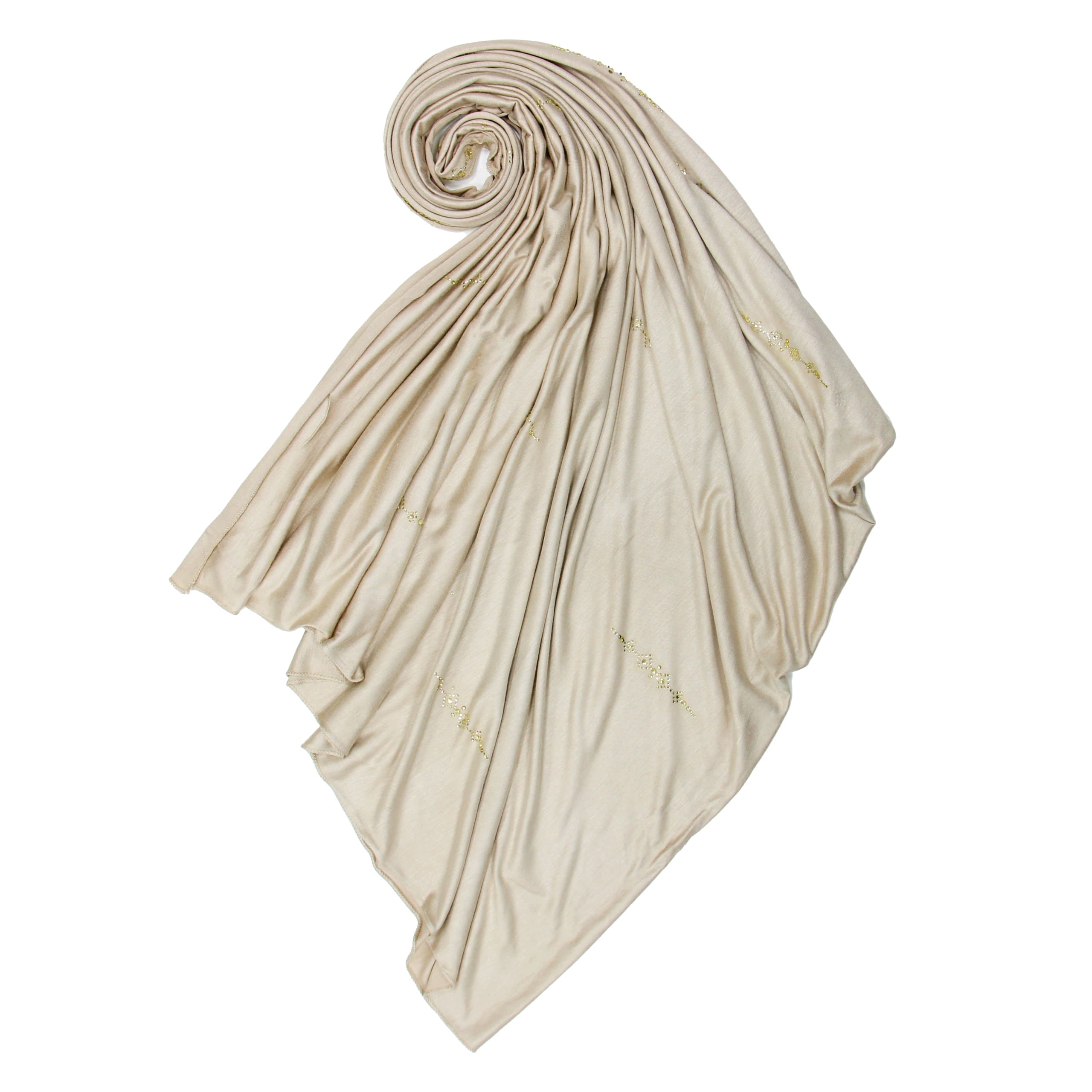 Embellishment Jersey Cream Hijab