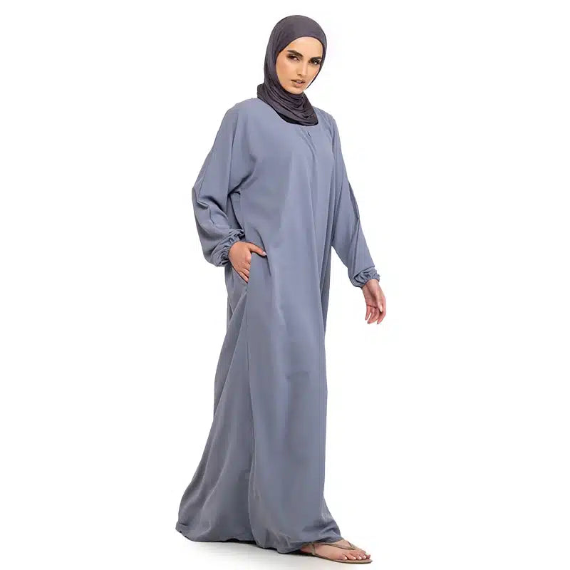 Essential Stone Blue Abaya
