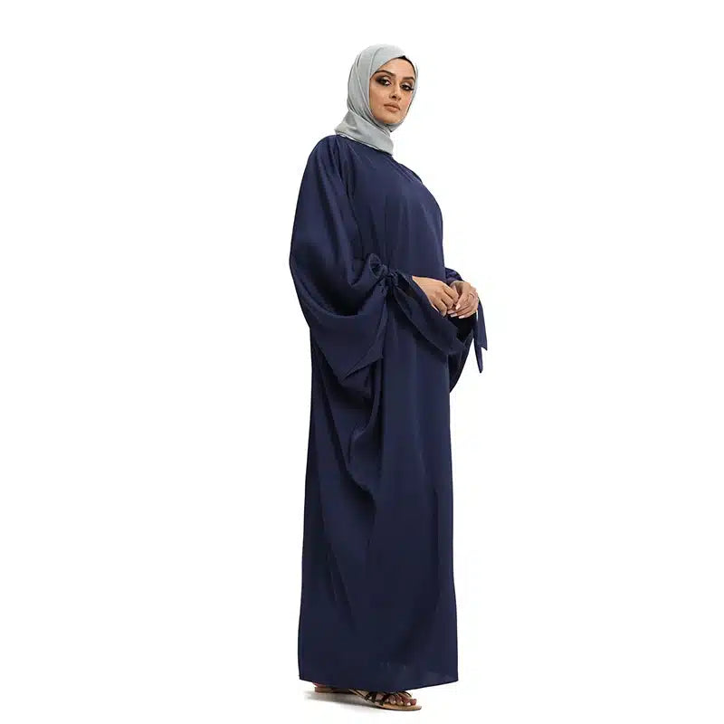 Women's Cuff Sleeve Batwing Navy Abaya