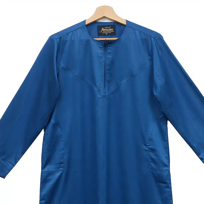 Omani Boys Teal Satin Thobe ASB-K33 COL 20