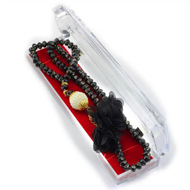 Black Crystal Studded Tasbih (202)
