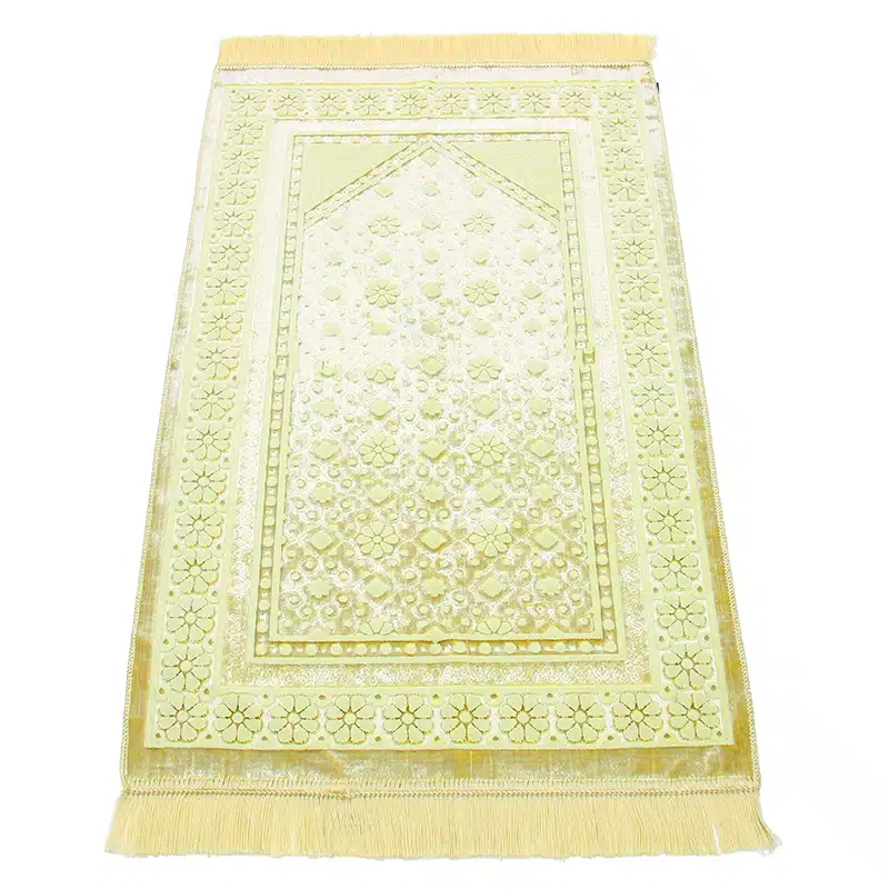 Gold Begum Design Prayer Mat