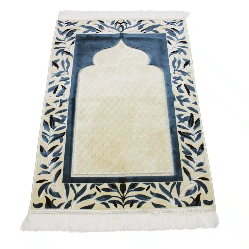 Megane Seccade White And Blue Prayer Mat