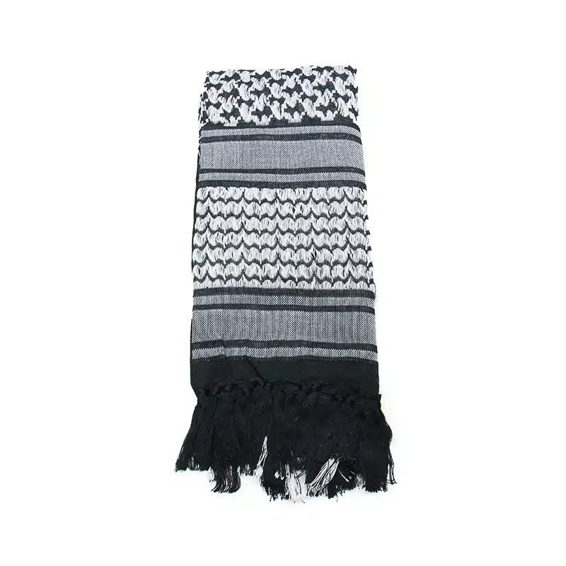 Men's Black And White Shemagh