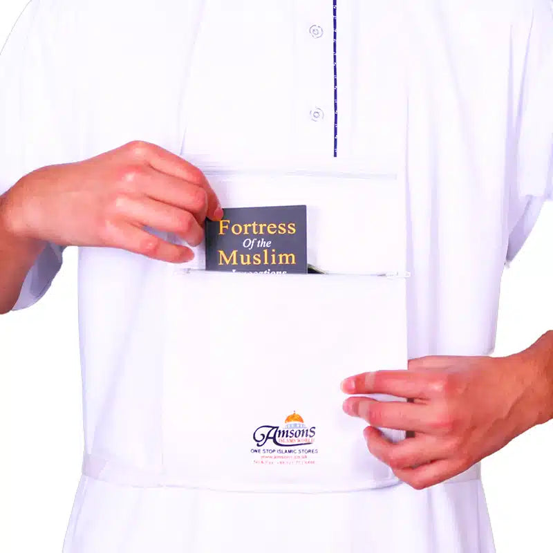 Amsons Neck Bag White for Hajj & Umrah