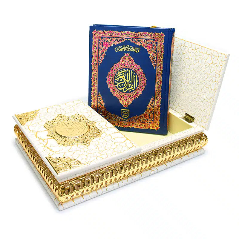Elegant White Dual Quran Box AM0084