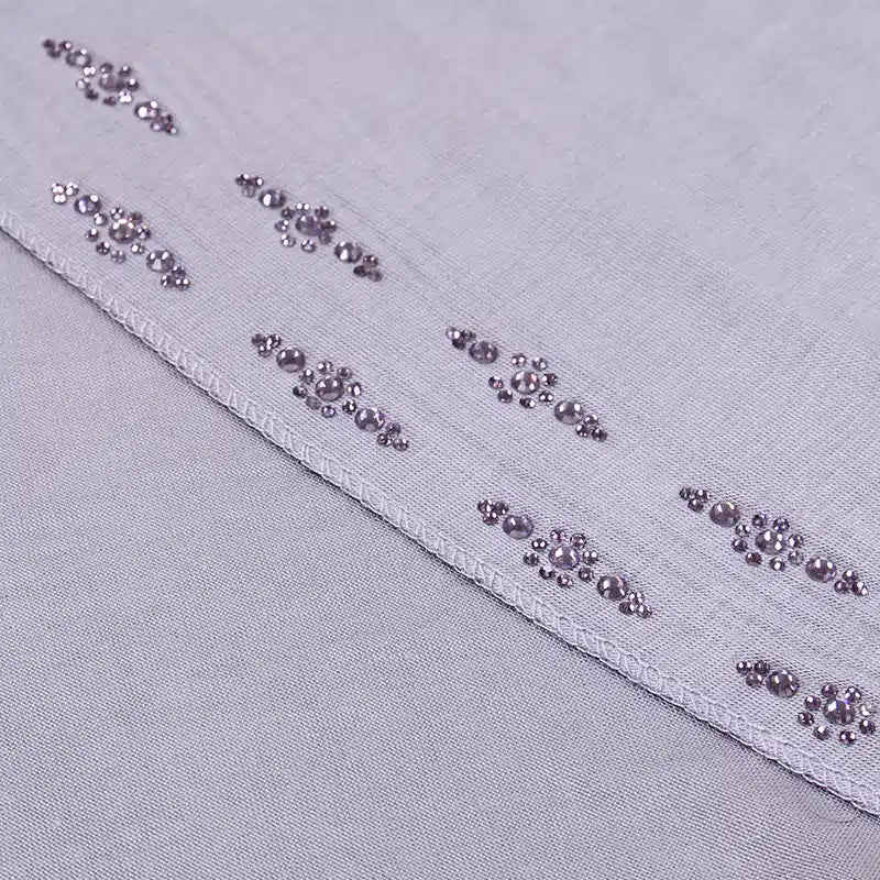 Premium Detailed Jersey Steel Grey Hijab