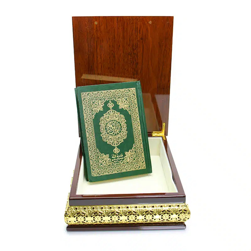 Dark Brown & Gold Quran Box AM10047