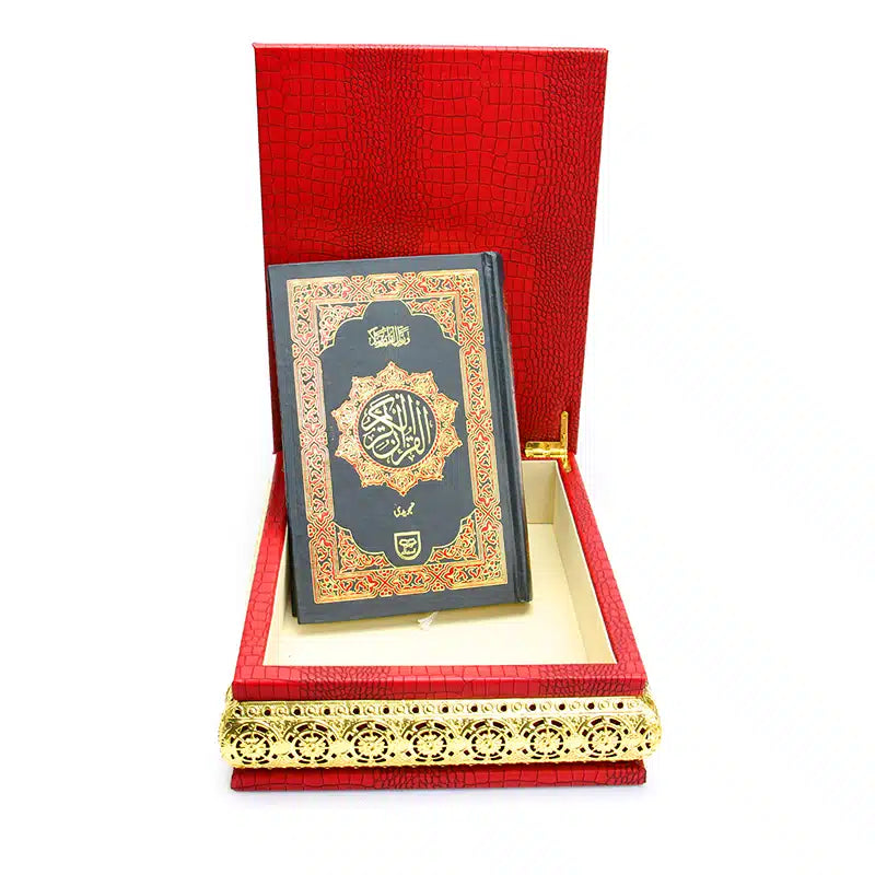 Red Leather Premium Quran Box