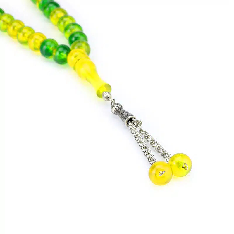 33 Bead Tasbih Two Tone Green